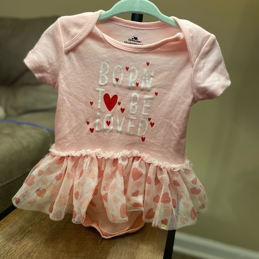 Pink 6-9 month onesie